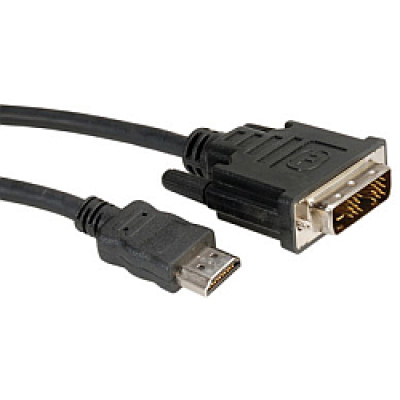 Roline DVI kabel, DVI-D (18+1) M na HDMI M, 2.0m /  11.04.5522